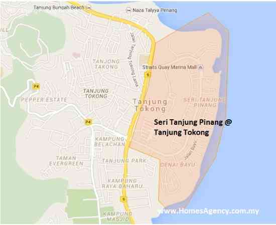 Tanjung Tokong Map